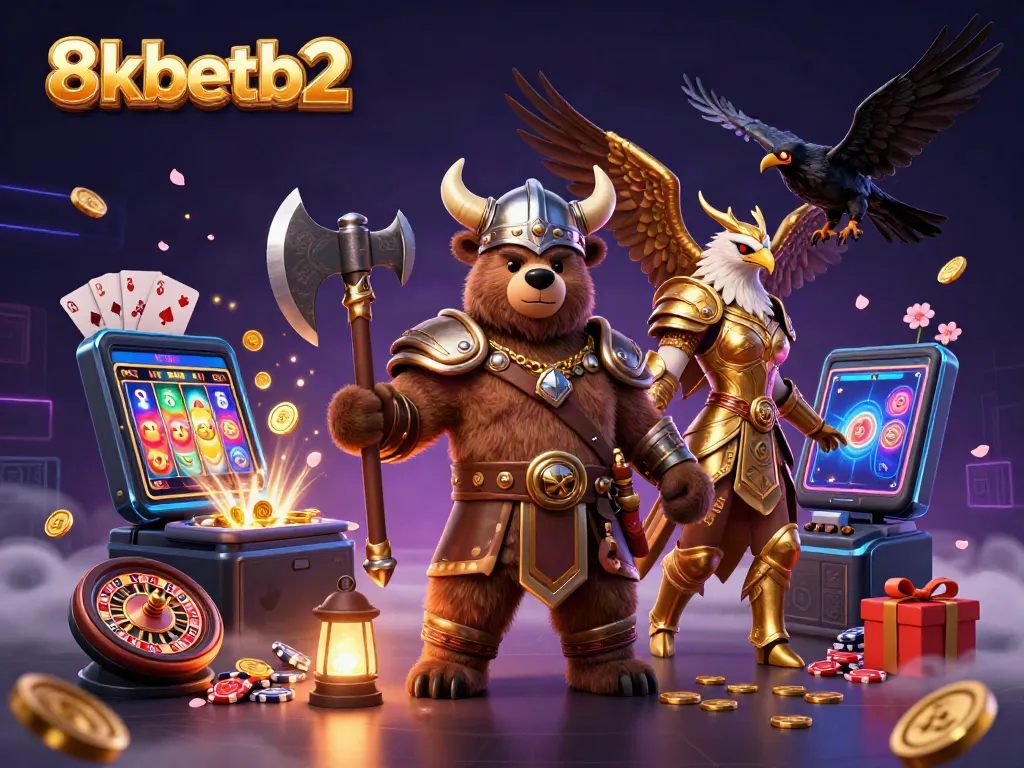 Engage in thrilling games with 8xbetb2's colorful slot machines and charismatic characters.