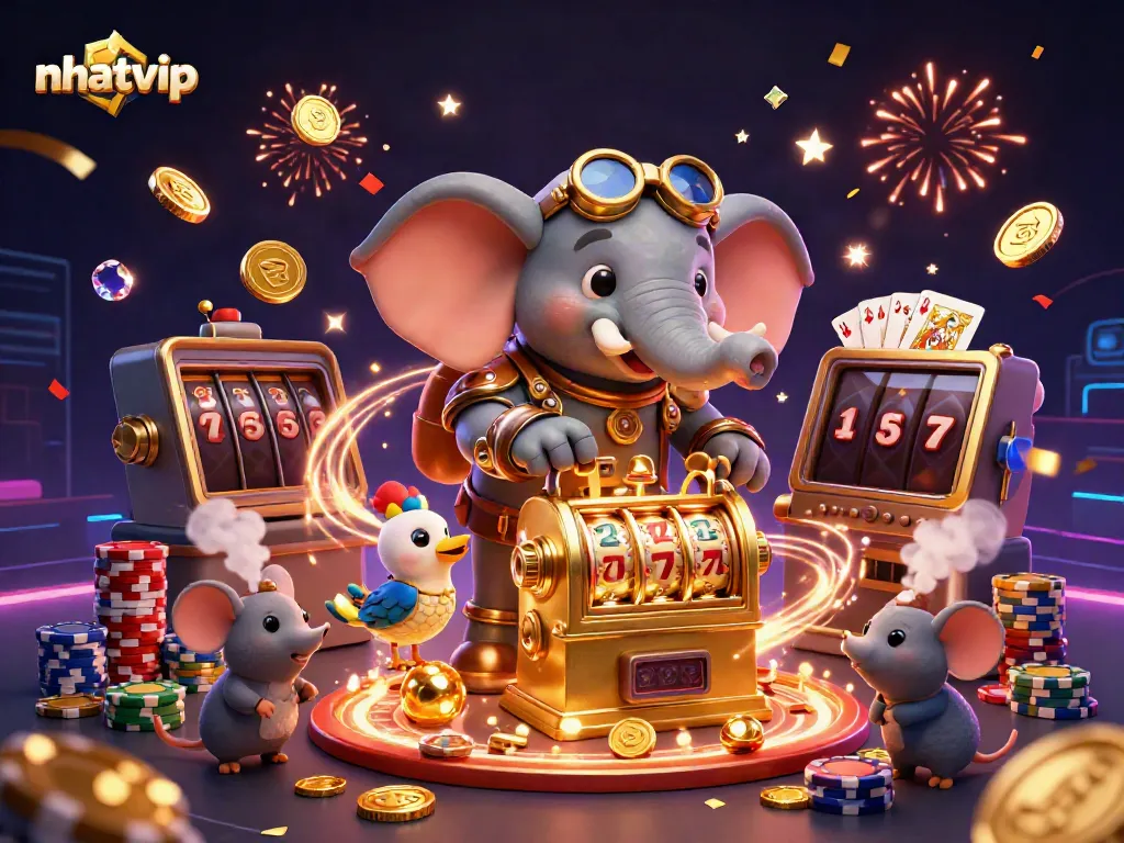 Spin the reels and win with nhatvip's dazzling 3D casino experience!