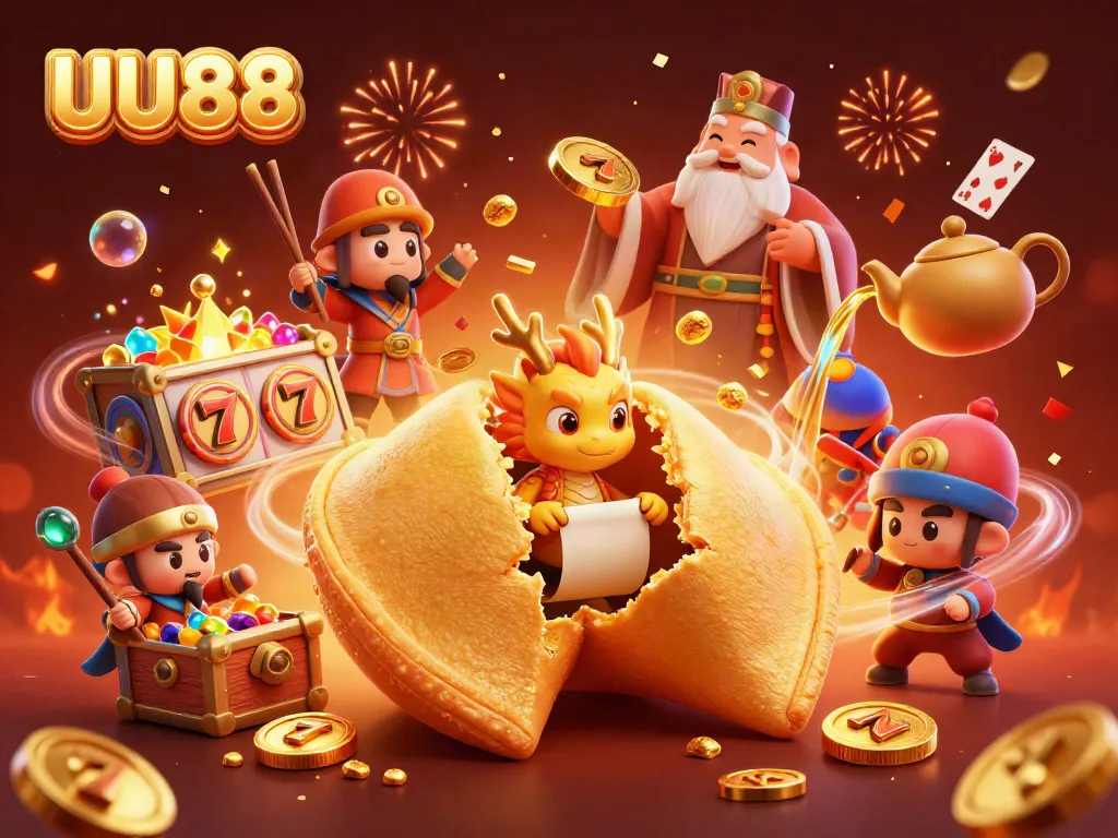 Experience the thrill of UU88's dynamic gaming scene with golden fortunes and vibrant excitement.