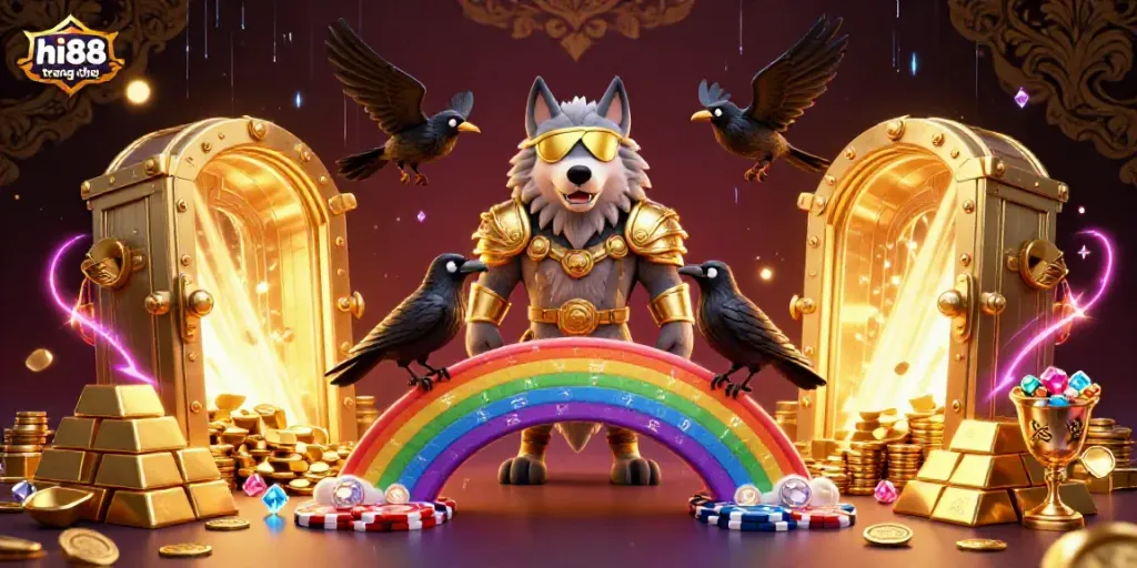 Chơi game casino tại hi88 trang chủ với những kho báu lấp lánh và anh hùng thần thoại.